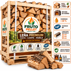 Leña Premium Haya Carpe Roble -  Secada en Horno, Humedad <10%